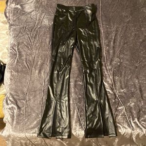 Wild fable faux leather flared pants size XS